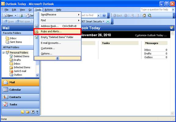 Microsoft Outlook rules explained for 3 versions